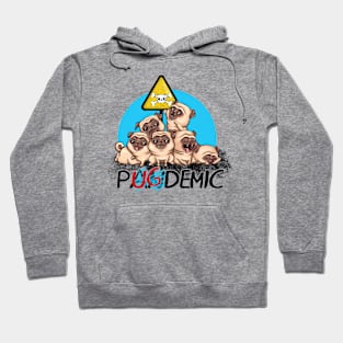 pugdemics pug pandemic dog cute and funny Hoodie